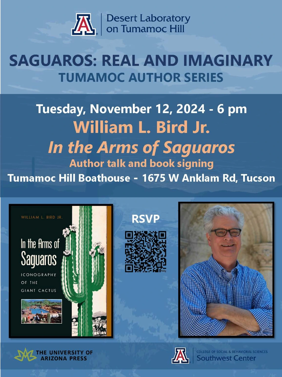 flyer for the William L. Bird, Jr book talk and signing on November 12, 2024