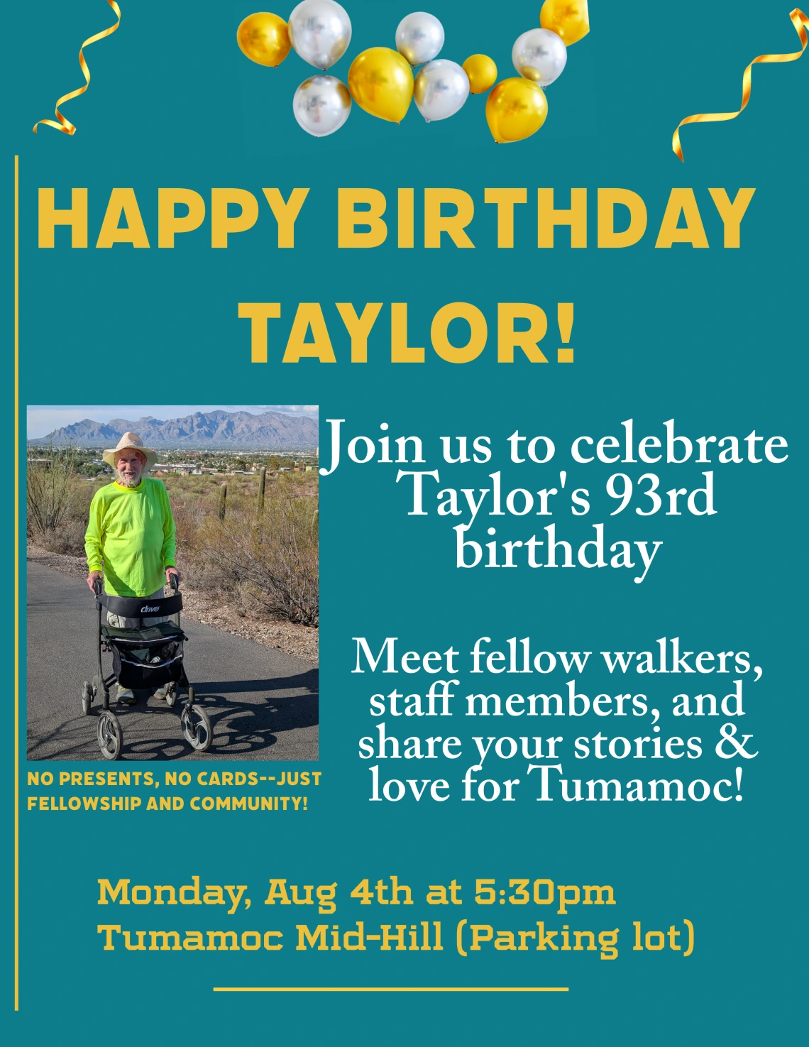 Small poster for Taylor Birthday