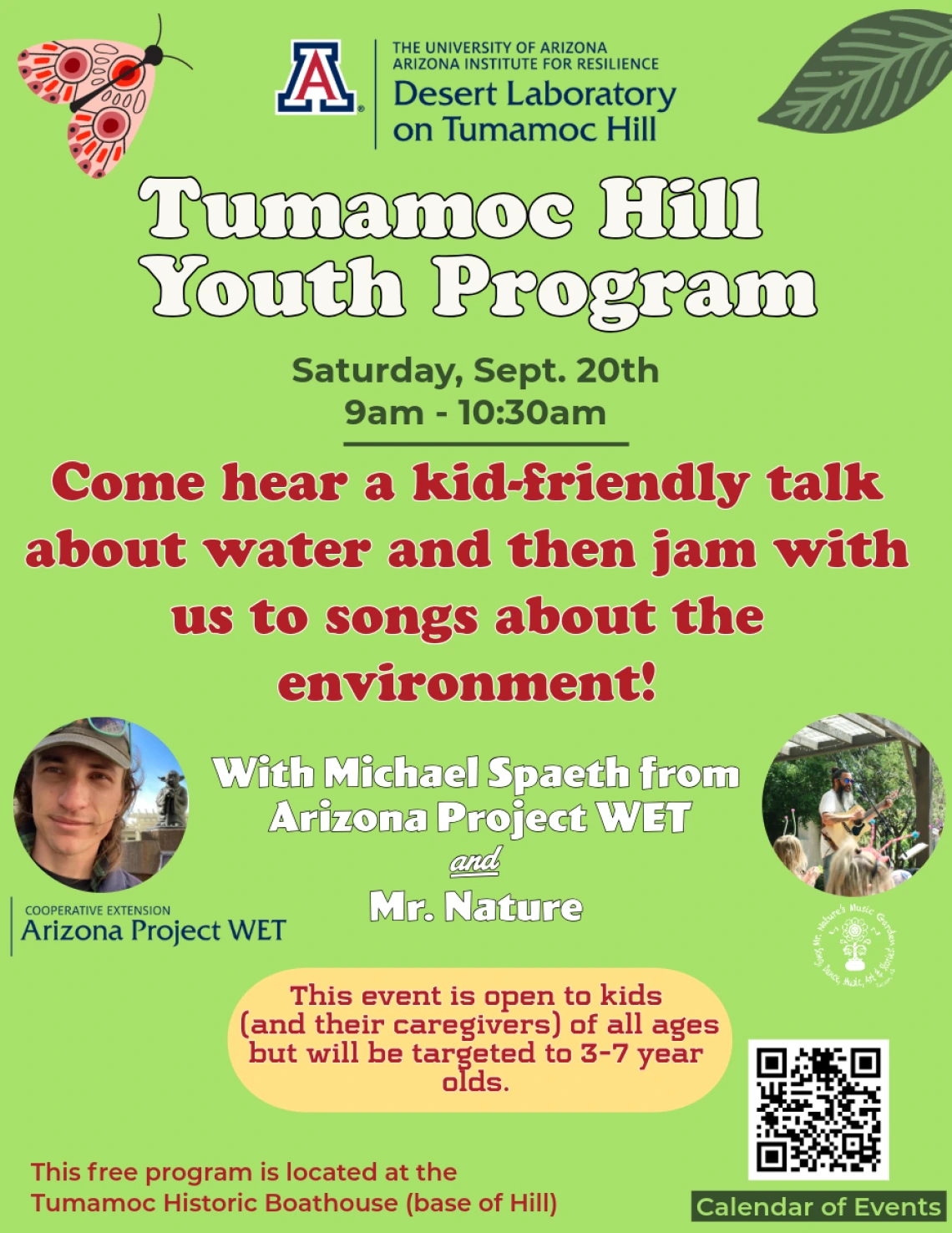 Tumamoc Youth Program September Flyer