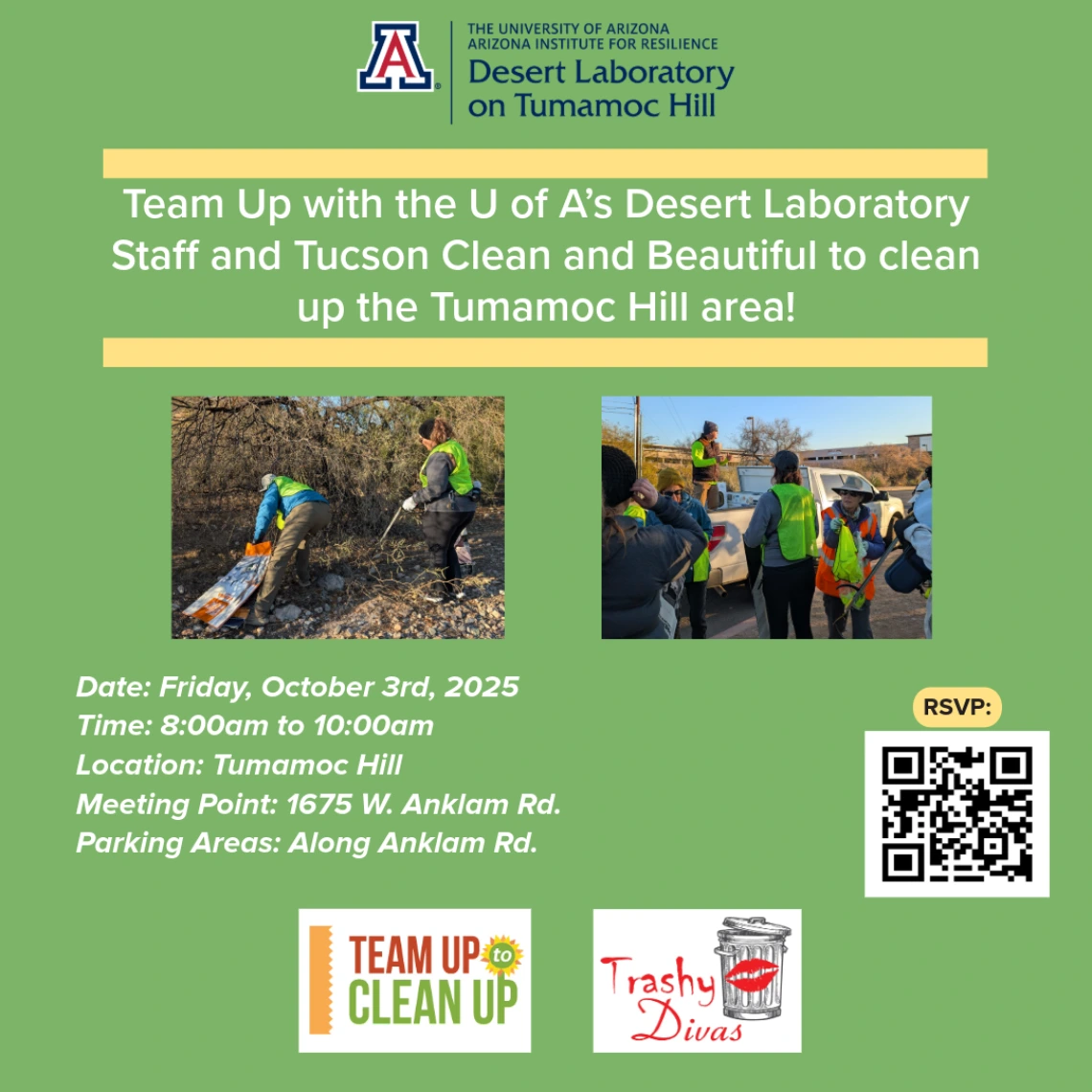 Flyer for 10_03_25 Team up to Clean up Anklam Road