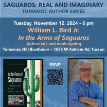 flyer for the William L. Bird, Jr book talk and signing on November 12, 2024