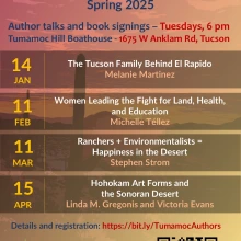 Tumamoc Author Series: Spring 25 flyer_UPDATED